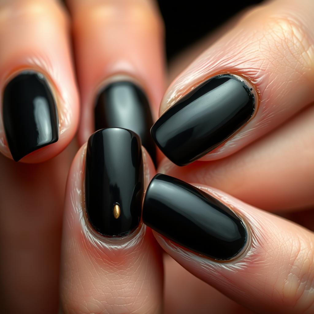 Esmaltes pretos com detalhes: ideias ousadas para quem ama um visual marcante