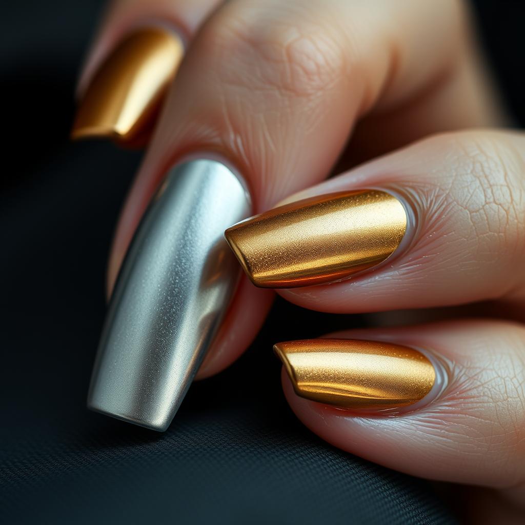 17 ideias de unhas metalizadas para arrasar no visual
