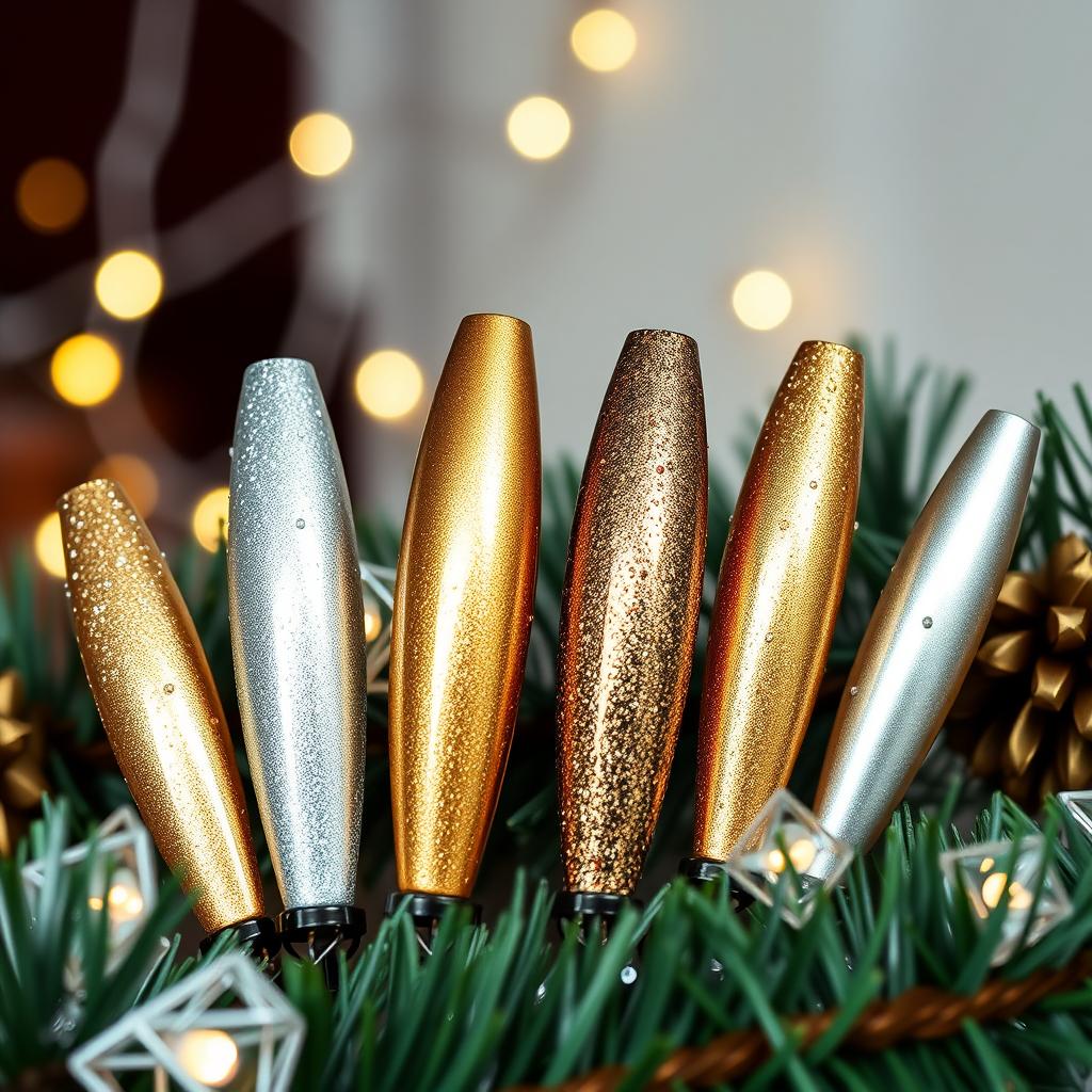19 ideias de unhas metalizadas para o Natal
