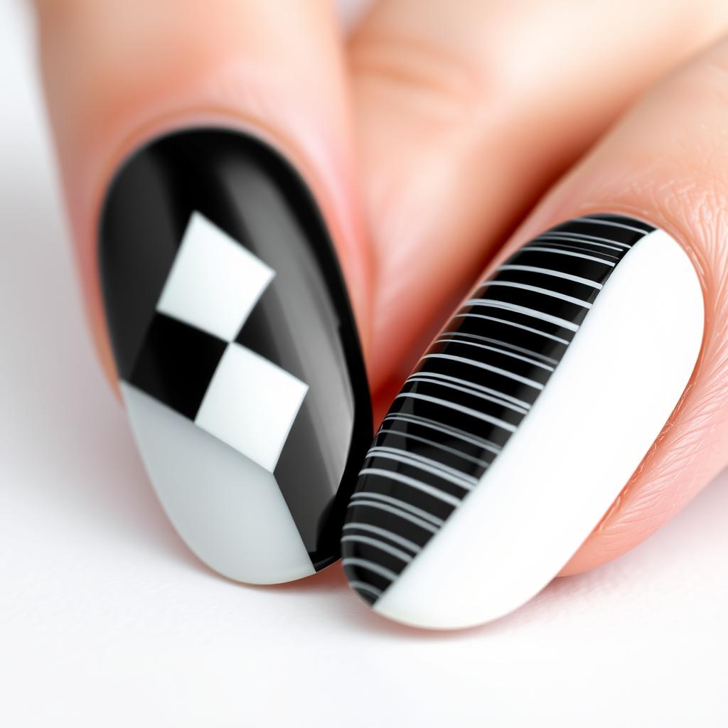 Unhas decoradas preto e branco: 28 inspirações imperdíveis e como fazer!