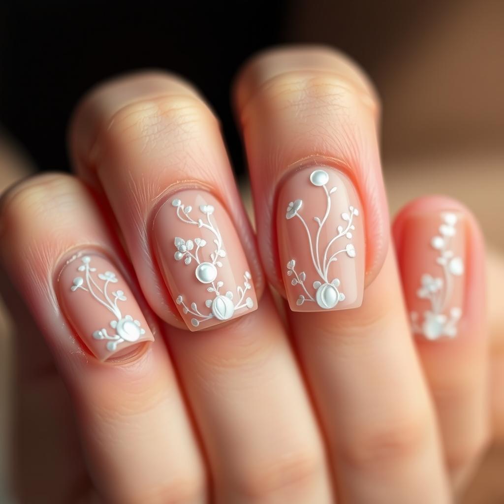 Unhas com decoração de renda: veja inspirações românticas e sofisticadas para inovar