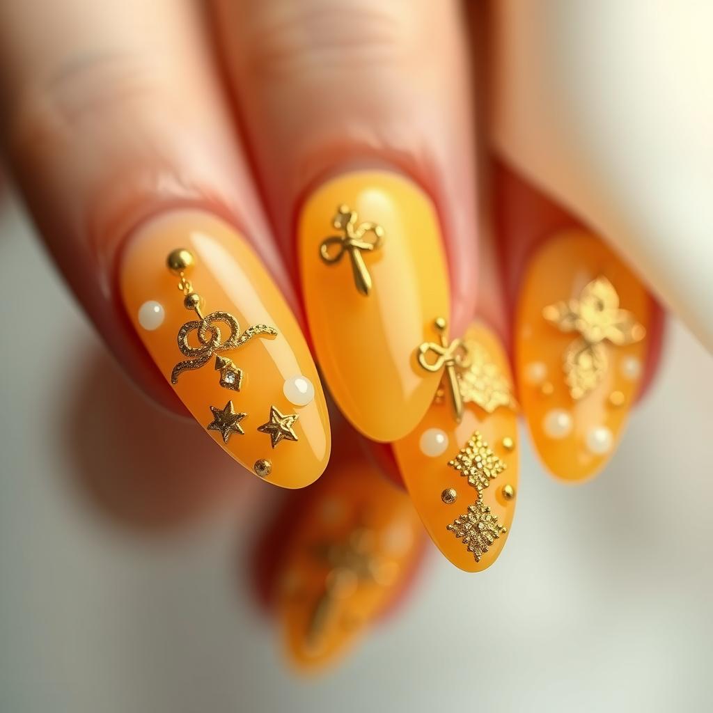 15 unhas decoradas amarelas para atrair fortuna neste final de ano