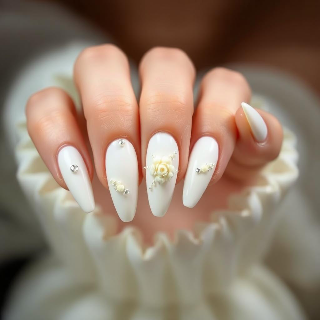 19 unhas decoradas brancas para se inspirar