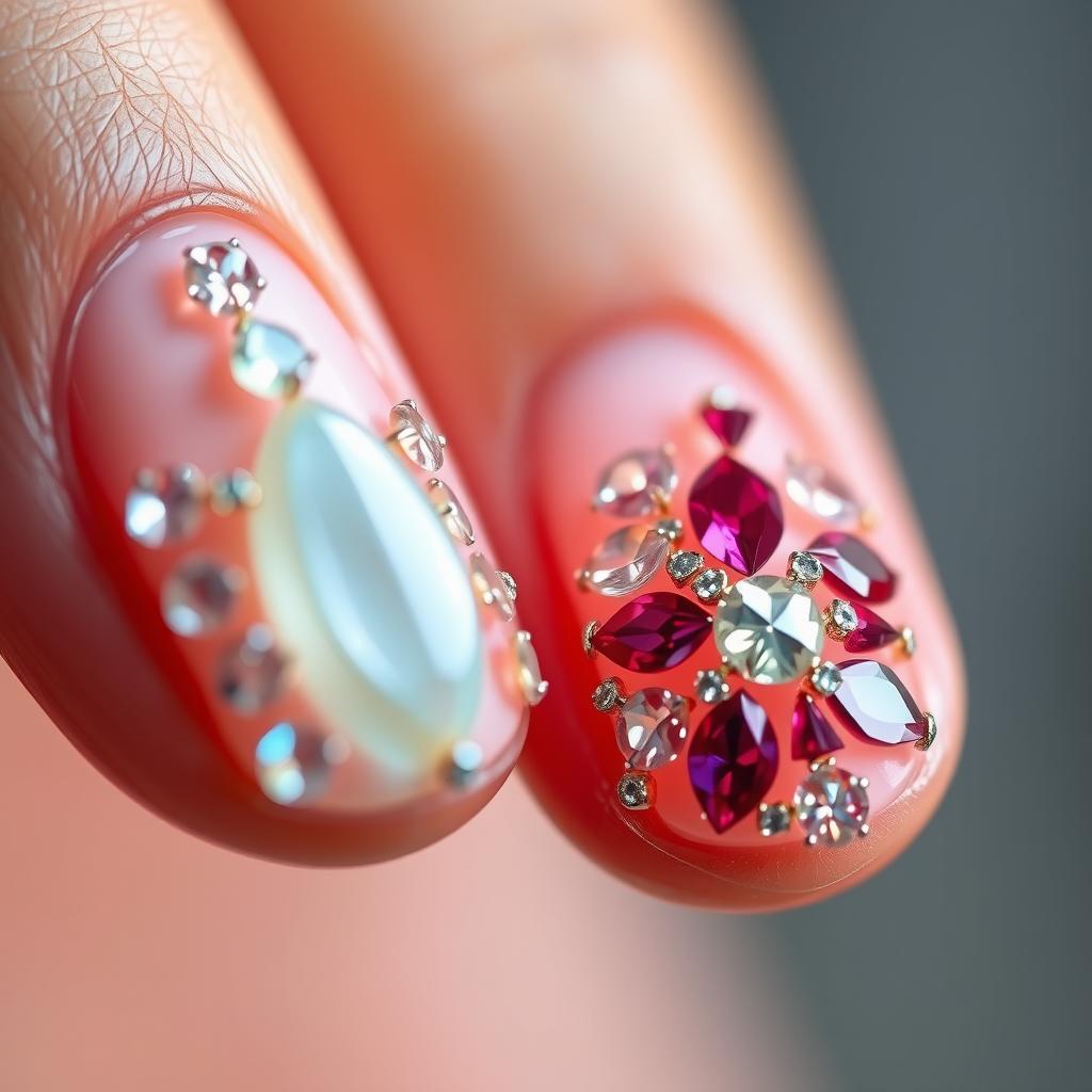 Unhas decoradas com pedras: 13 inspirações imperdíveis