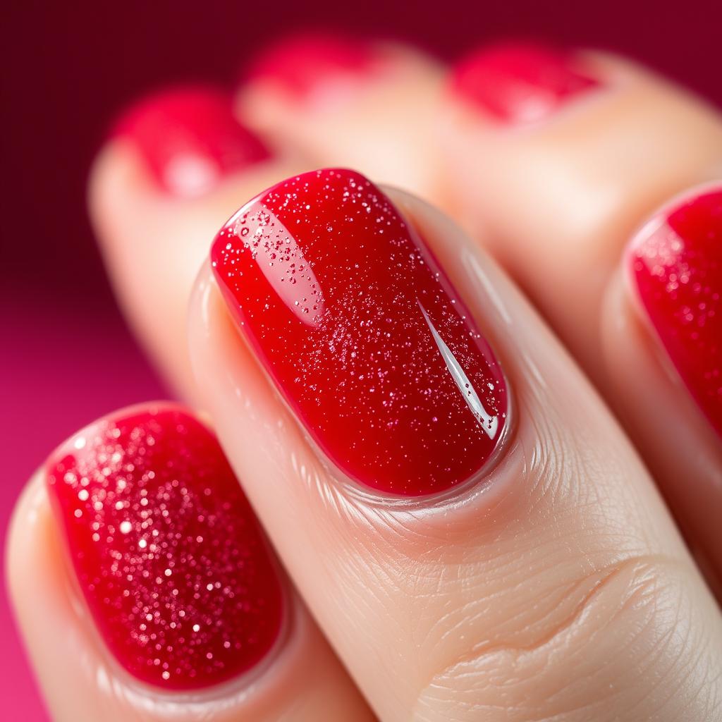 15 unhas decoradas vermelhas com glitter que são um arraso