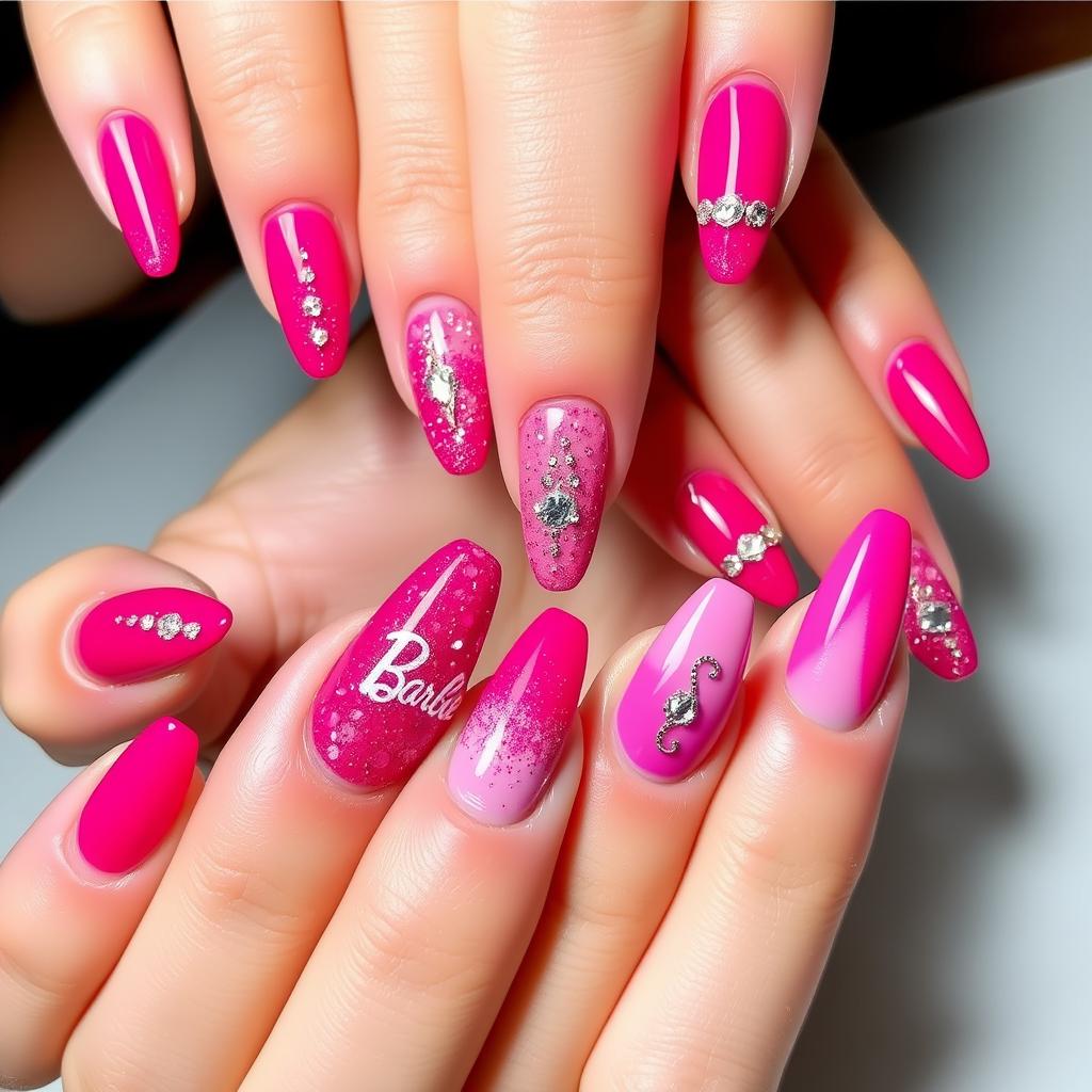 Barbiecore: 42 ideias de unhas decoradas rosa para se inspirar