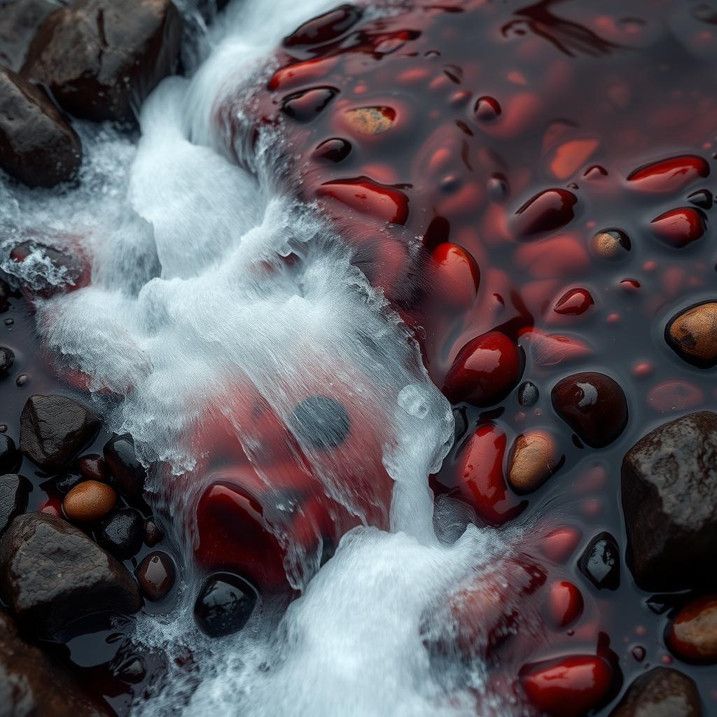 Sonhar com água corrente e sangue [Interpretação & Significado]