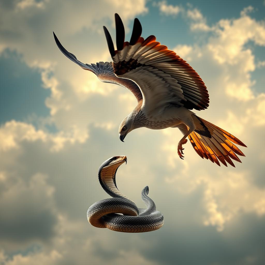 Sonhar com águia pegando cobra [Interpretação & Significado]
