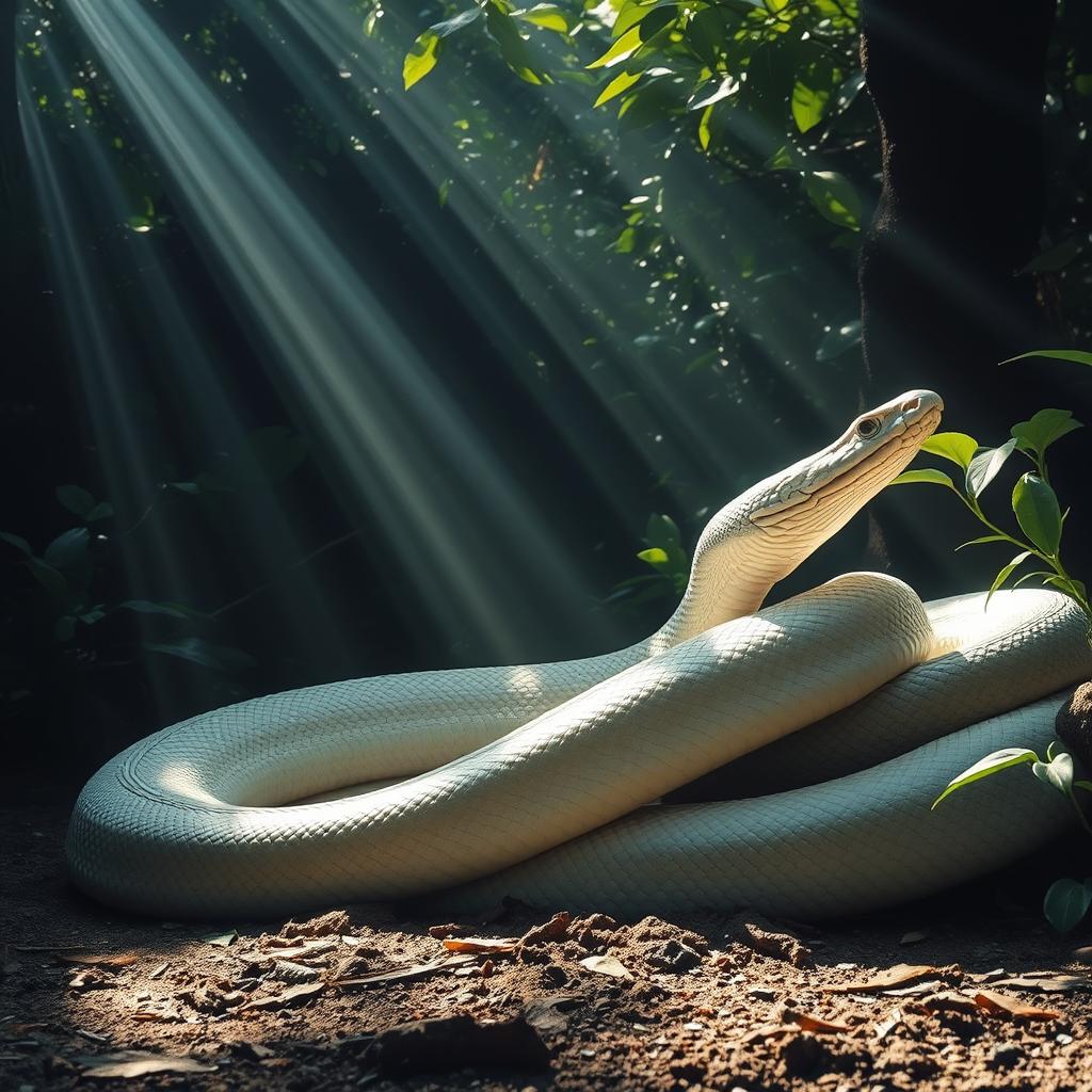 Sonhar com Anaconda Branca [Interpretação & Significado]