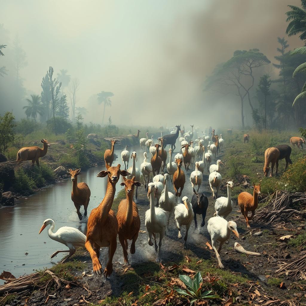 Sonhar com animais fugindo do fogo [Interpretação & Significado]
