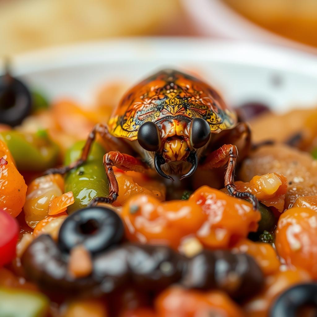 Sonhar com barata em comida [Interpretação & Significado]