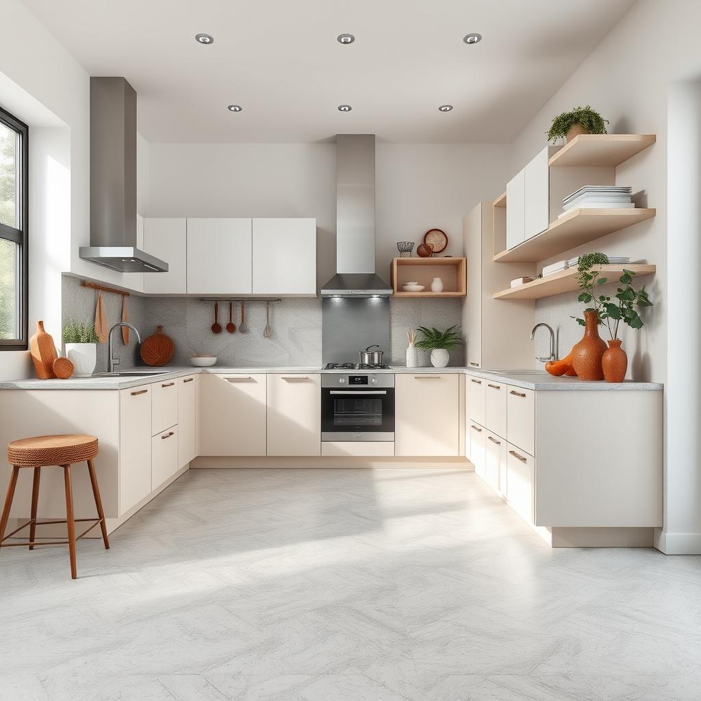 Dica: Piso de cimento queimado na decoração de cozinha - Guia da Construção SuaObra - Ideias criativas