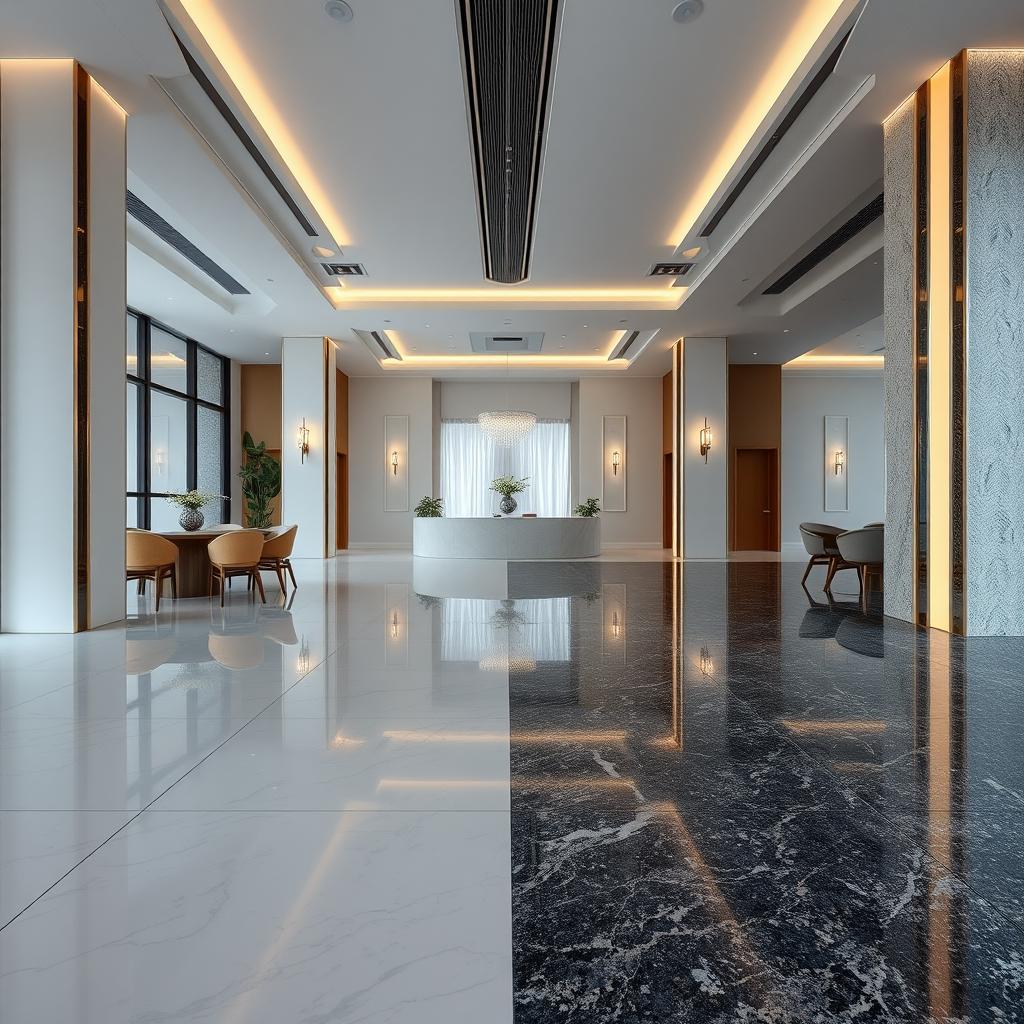 Porcelanato ou granito: qual melhor opção para salão de festas - Dicas e sugestões