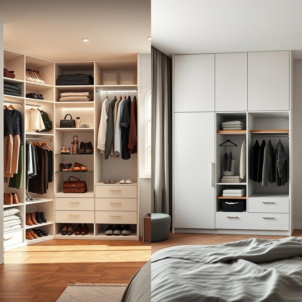 Casa com closet ou armário embutido: qual escolher? Dicas essenciais.