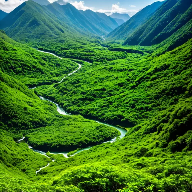 O papel das plantas na formação de ecossistemas de montanha.
