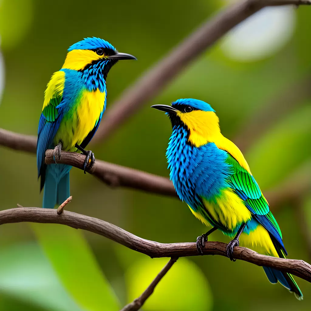 Beleza Azulada: Cyanerpes Cyaneus, o Sai-de-Perna-Amarela 5 Beleza Azulada: Cyanerpes Cyaneus, o Sai-de-Perna-Amarela 4