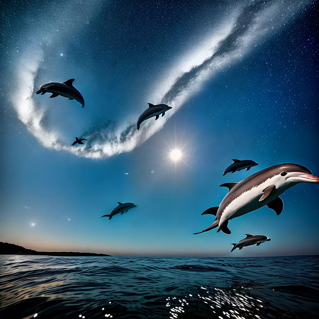 A vida noturna dos mamíferos marinhos, como baleias e golfinhos 3 A vida noturna dos mamíferos marinhos, como baleias e golfinhos 2