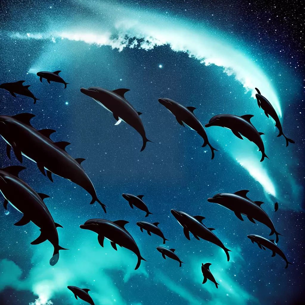 A vida noturna dos mamíferos marinhos, como baleias e golfinhos 7 A vida noturna dos mamíferos marinhos, como baleias e golfinhos 6