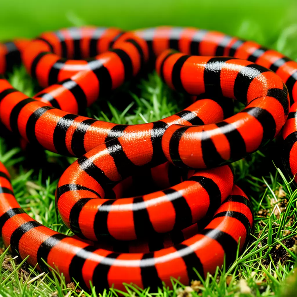 Encanto Mortal: A Serpente-Coral-Verdadeira, uma Serpente Venenosa com Padrão Vermelho, Amarelo e Preto 7 Encanto Mortal: A Serpente-Coral-Verdadeira, uma Serpente Venenosa com Padrão Vermelho, Amarelo e Preto 6