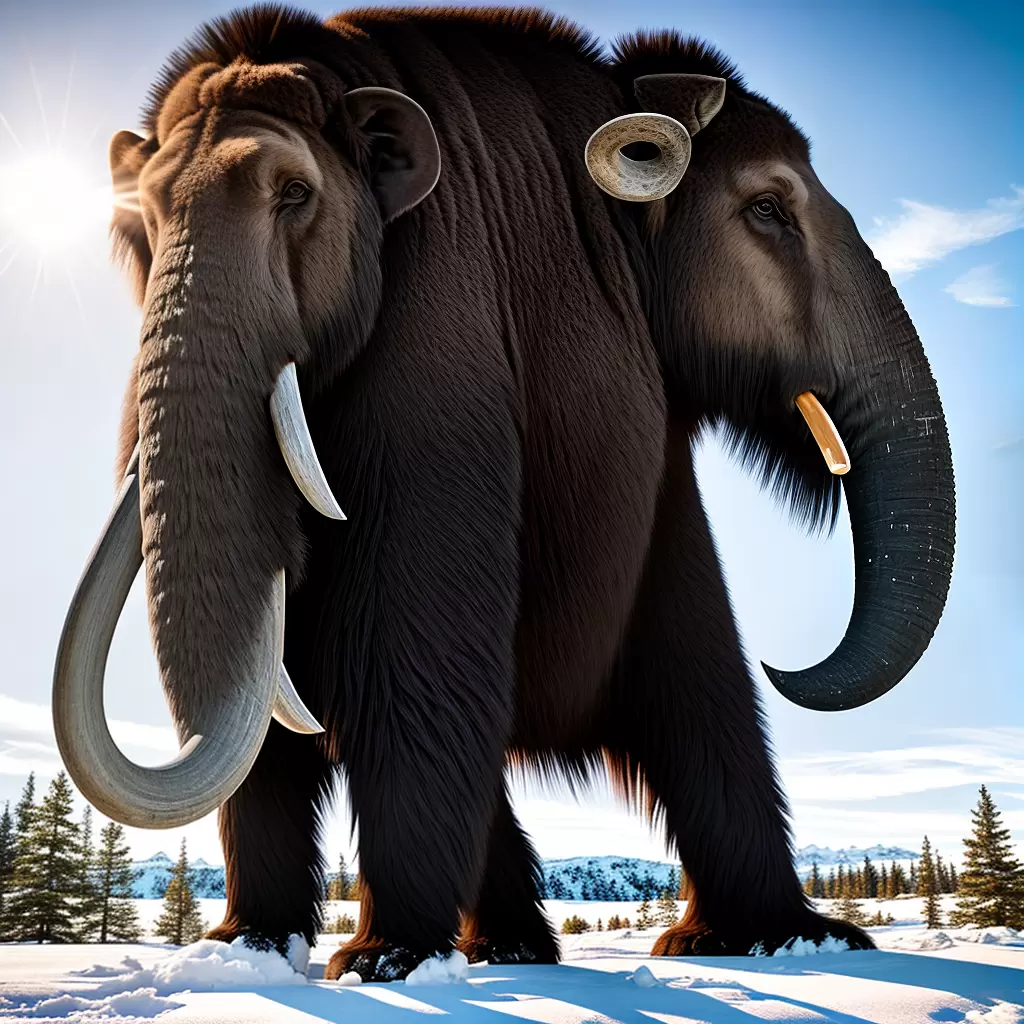 O Mamute, um animal pré-histórico com presas longas e curvadas 3 O Mamute, um animal pré-histórico com presas longas e curvadas 2
