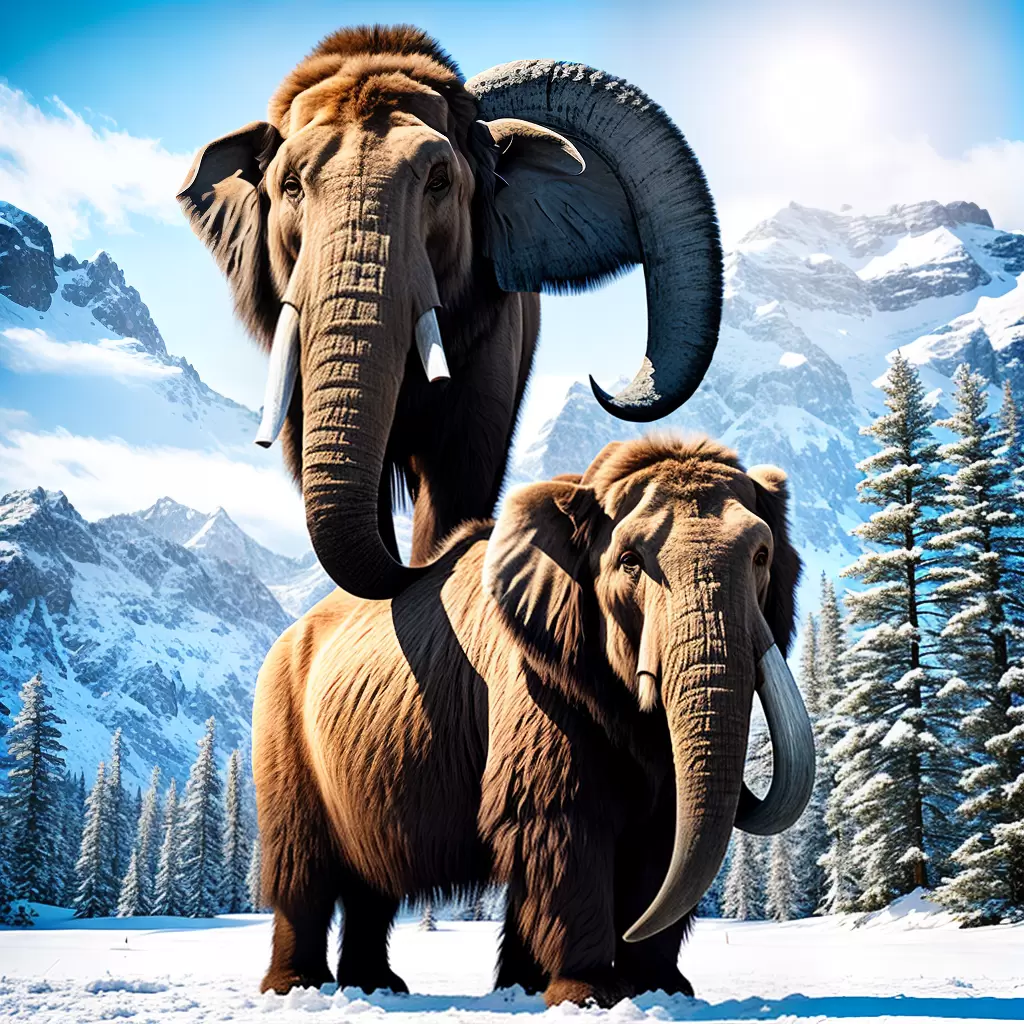 O Mamute, um animal pré-histórico com presas longas e curvadas 5 O Mamute, um animal pré-histórico com presas longas e curvadas 4