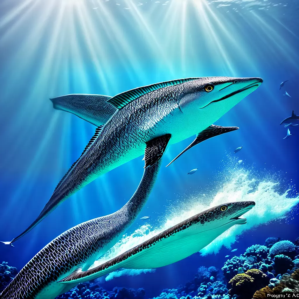 O Elasmossauro, um réptil marinho com pescoço comprido e nadadeiras em forma de leque 1 O Elasmossauro, um réptil marinho com pescoço comprido e nadadeiras em forma de leque