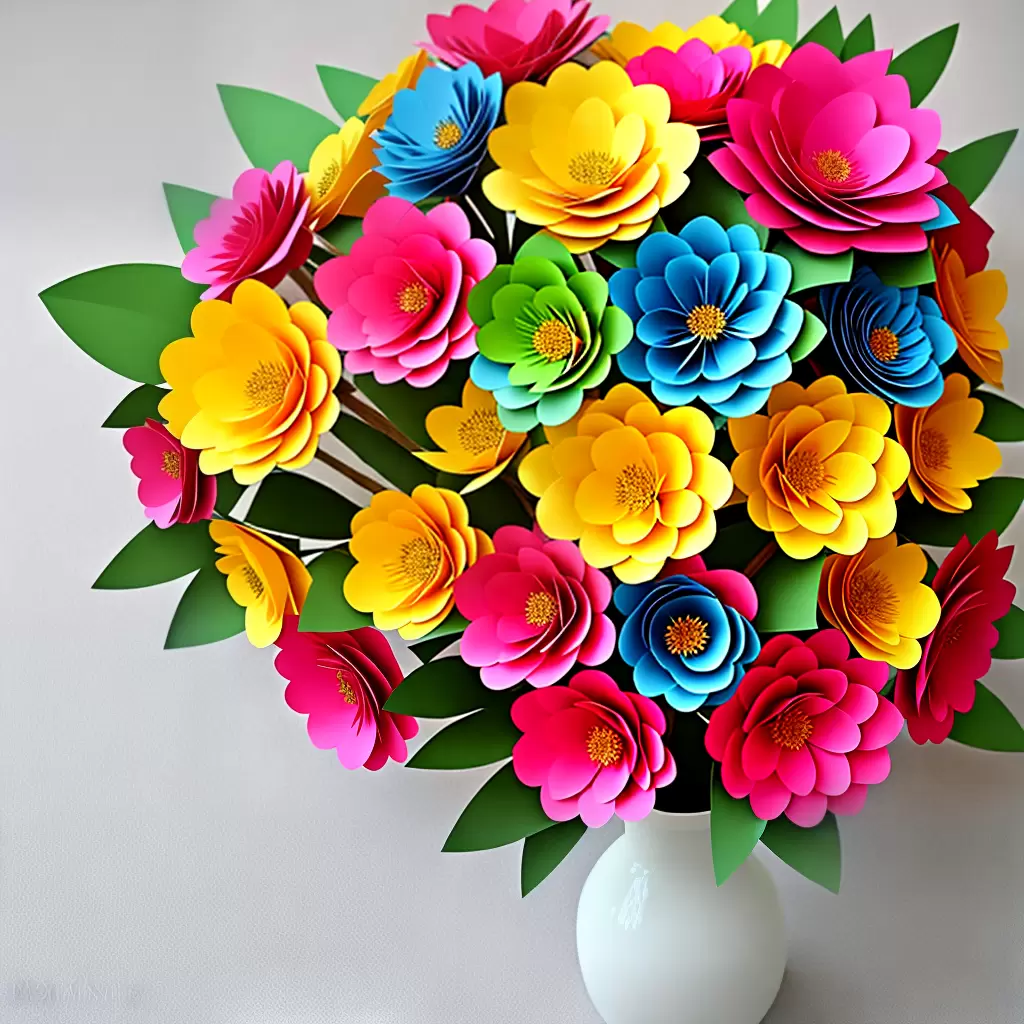 Crie ARRANJOS de flores de papel: guia completo 5 Crie ARRANJOS de flores de papel: guia completo 4