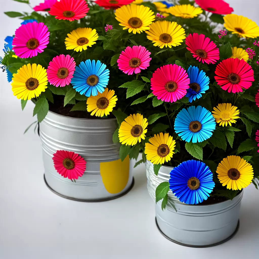 Artesanato com flores de LATA: inspirações sustentáveis