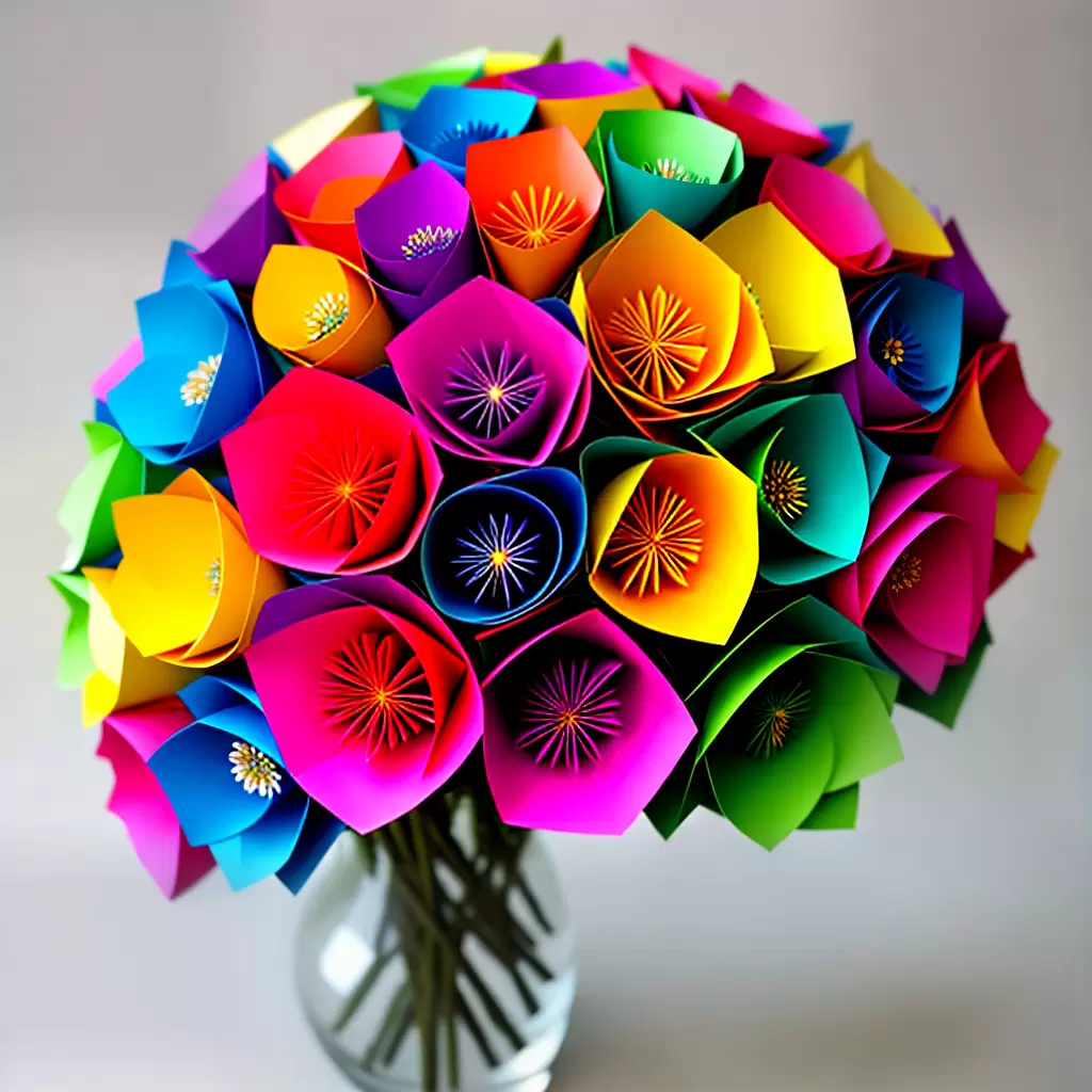 Faça você mesmo: IMPRESSIONE com origamis de flores 3 Faça você mesmo: IMPRESSIONE com origamis de flores 2