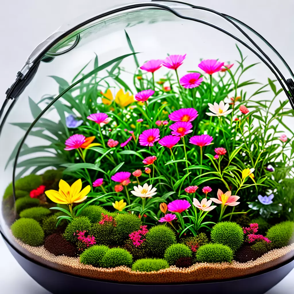 Faça um lindo terrário ARTESANAL com flores de plástico 5 Faça um lindo terrário ARTESANAL com flores de plástico 4
