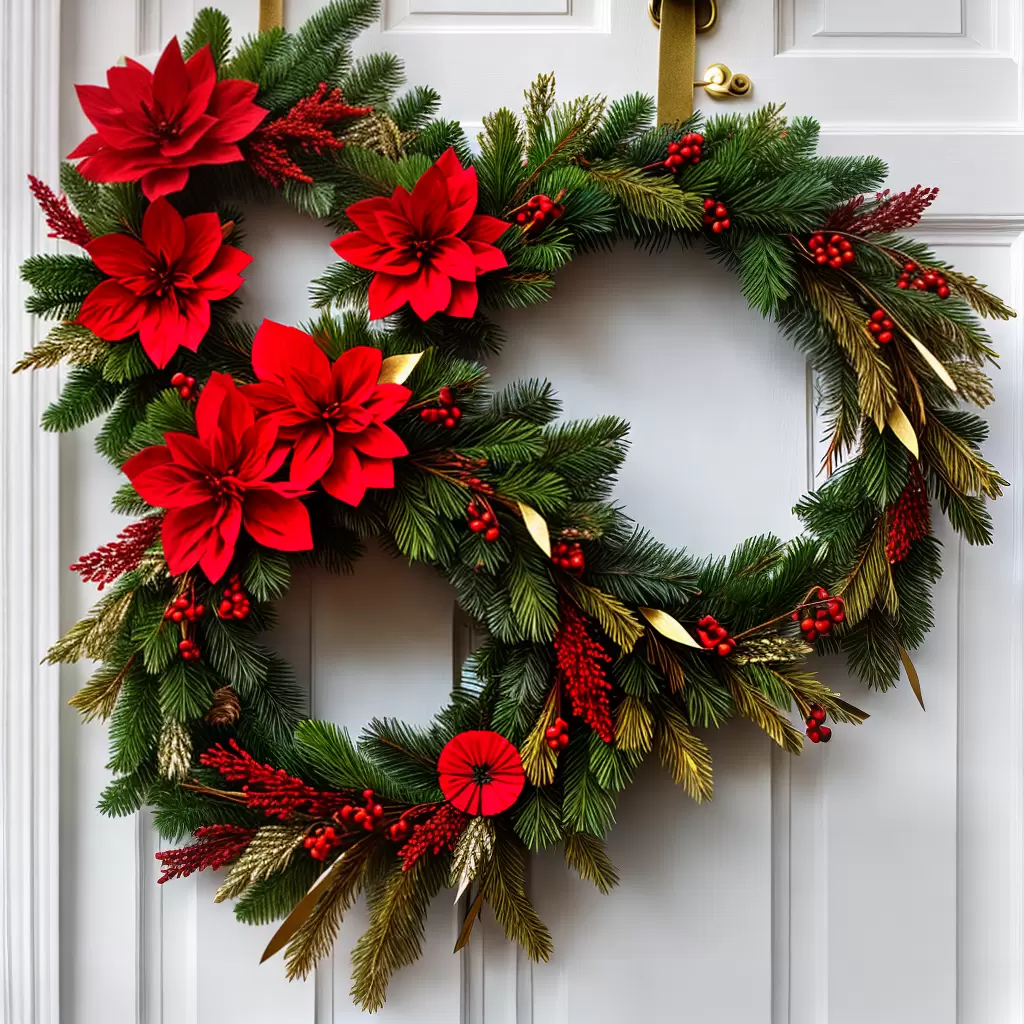Decoração de Natal com FLORES artesanais: inspirações 1 Decoração de Natal com FLORES artesanais: inspirações