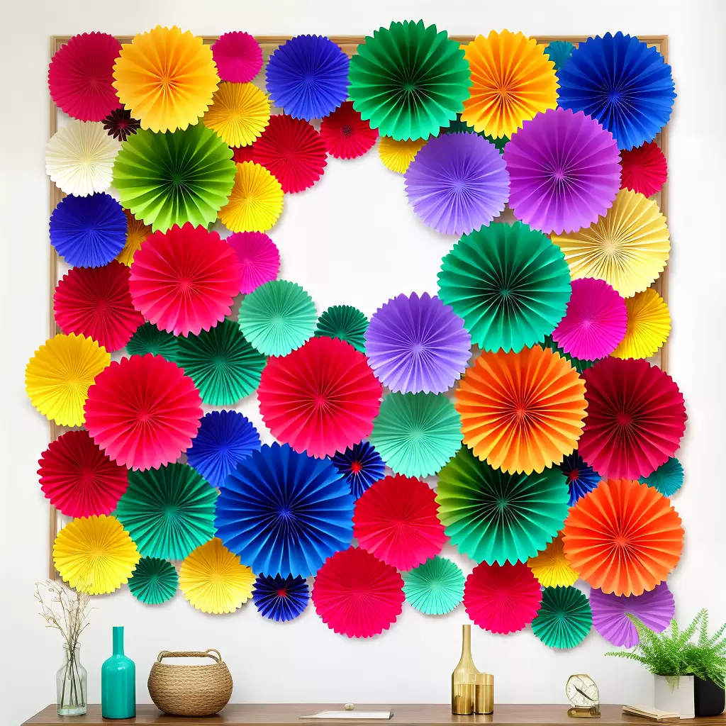 Crie um MURAL de flores de papel 3D 4
