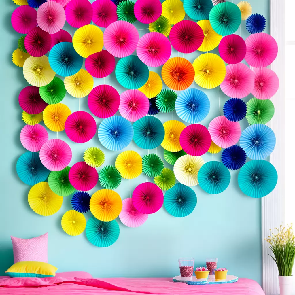 Guirlanda de flores de papel: TRANSFORME a decoração da sua casa 2