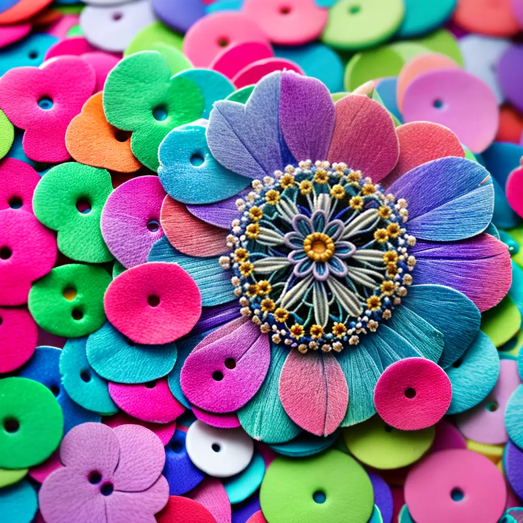 A ARTE de criar flores com botões: guia passo a passo 6