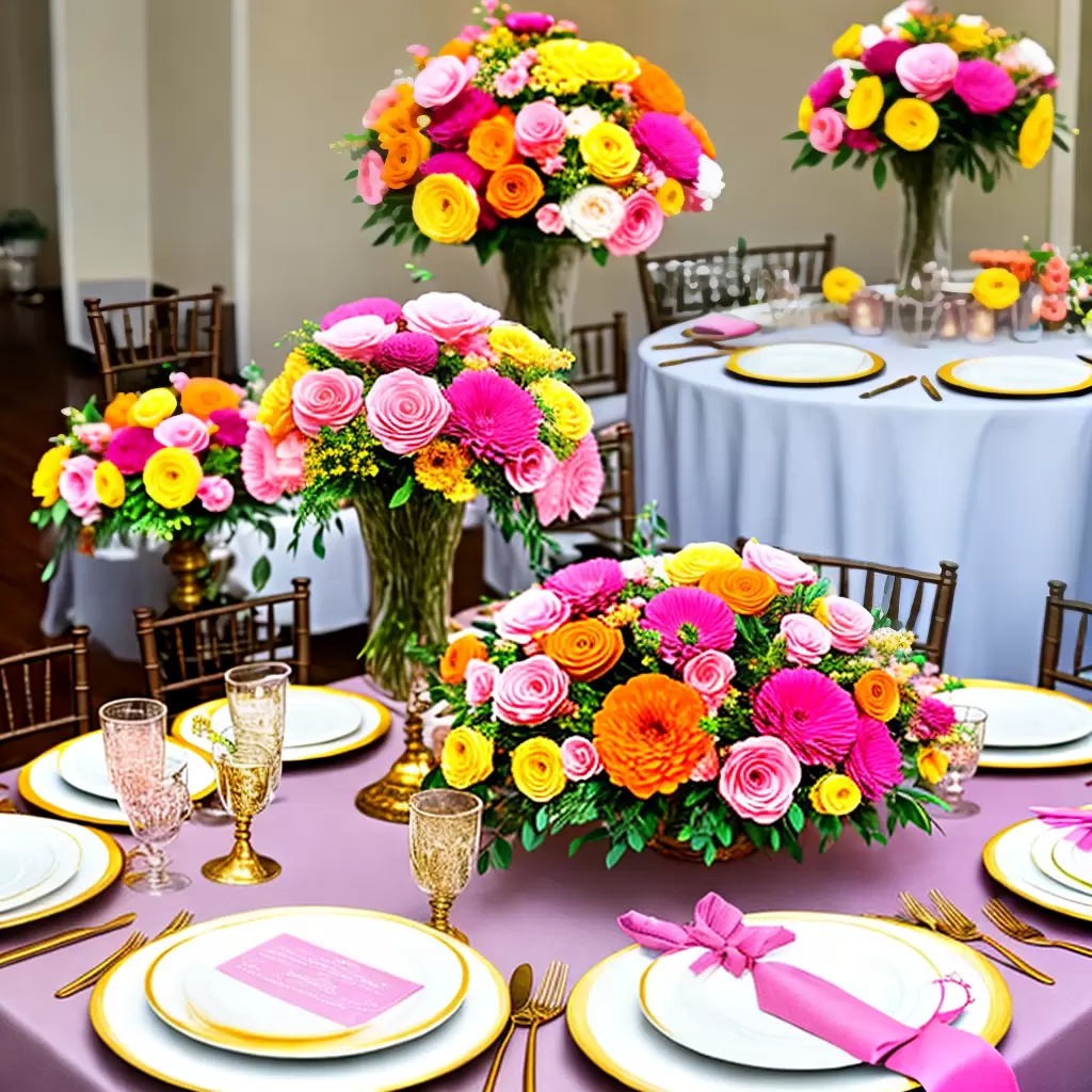 DECORAÇÃO de aniversário com flores de papel: ideias encantadoras 8