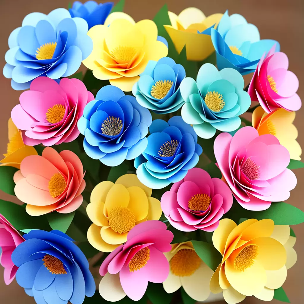 COMO fazer flores de papel para o Dia dos Namorados 6