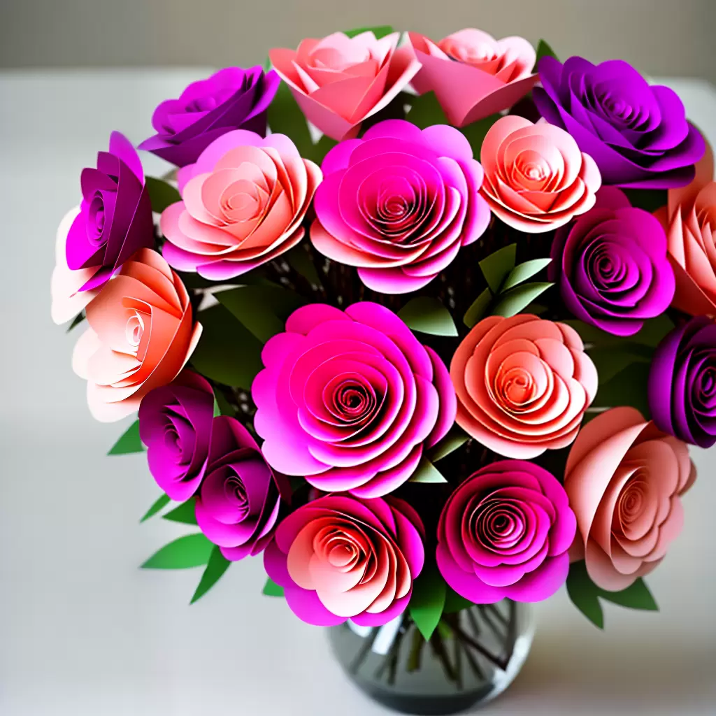 A ARTE de fazer flores de papel para o Dia da Secretária 9 A ARTE de fazer flores de papel para o Dia da Secretária 8