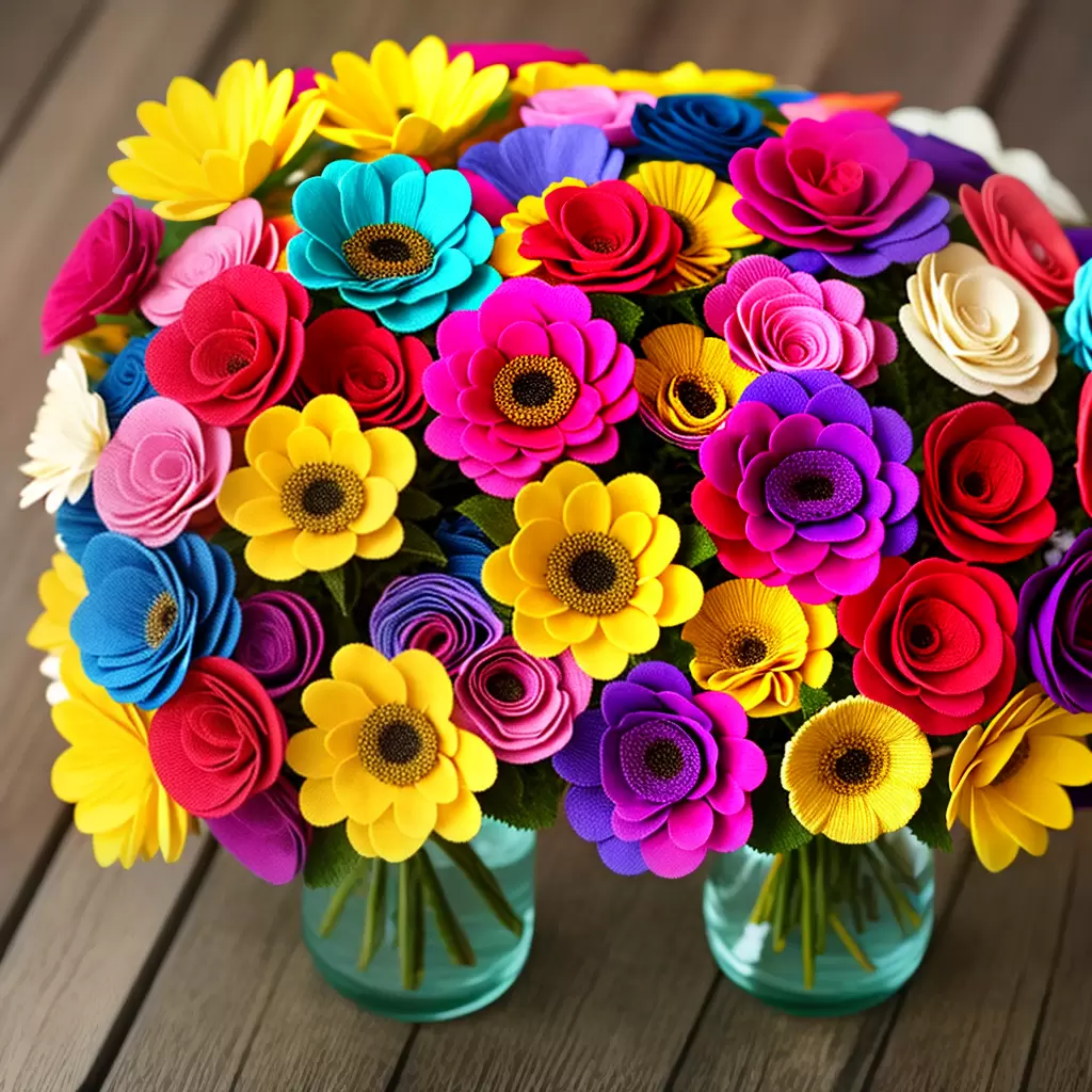 FAÇA flores de tecido para decoração de primavera: ideias criativas 8