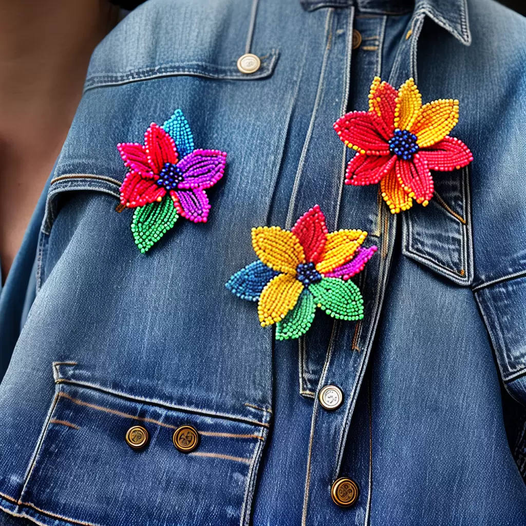 DECORE suas roupas com flores de miçangas: passo a passo 4