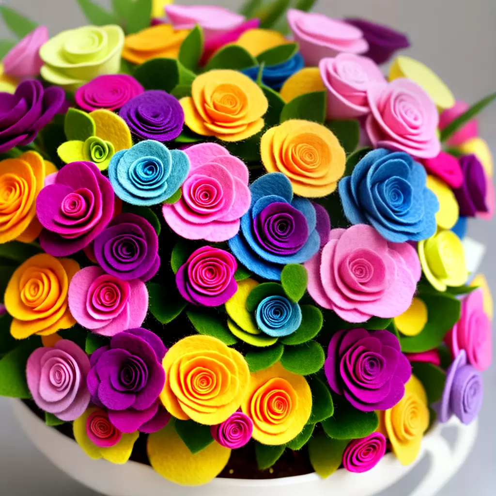 DIY: Como criar um JARDIM de flores de feltro 5 DIY: Como criar um JARDIM de flores de feltro 4