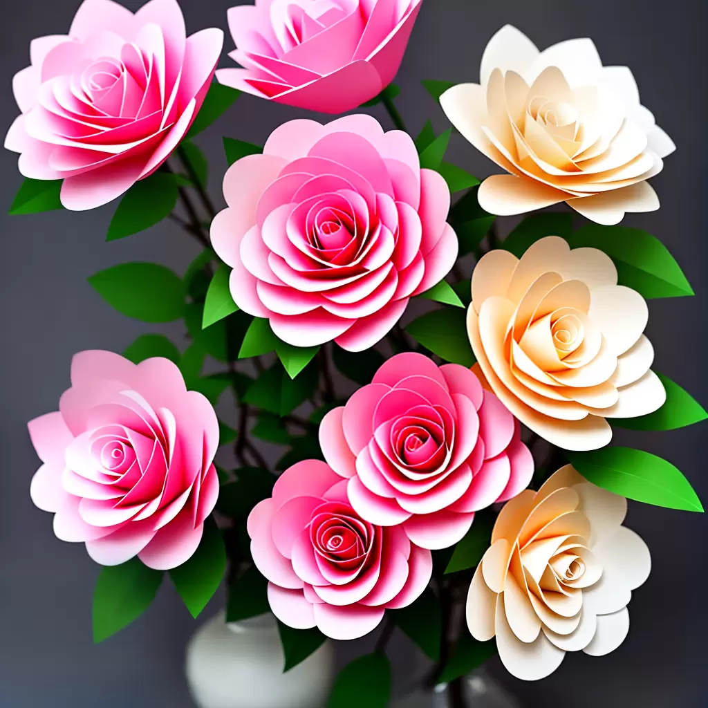 Como FAZER um buquê de flores de papel para noivas