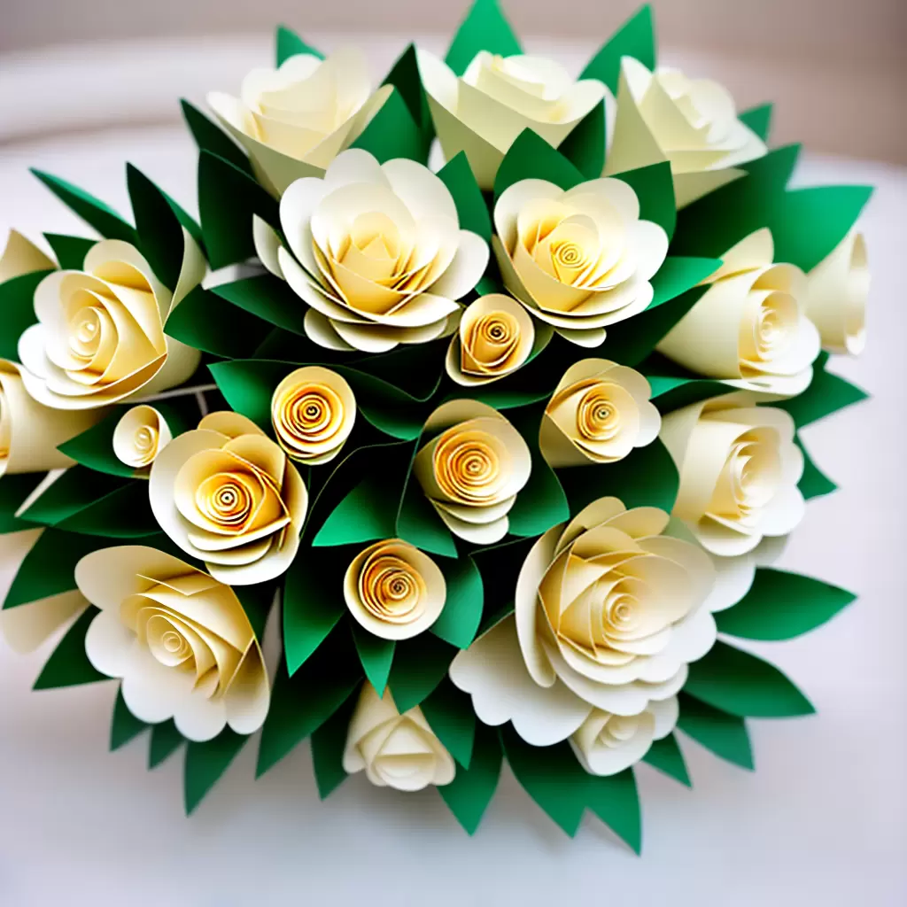 Como FAZER um buquê de flores de papel para noivas