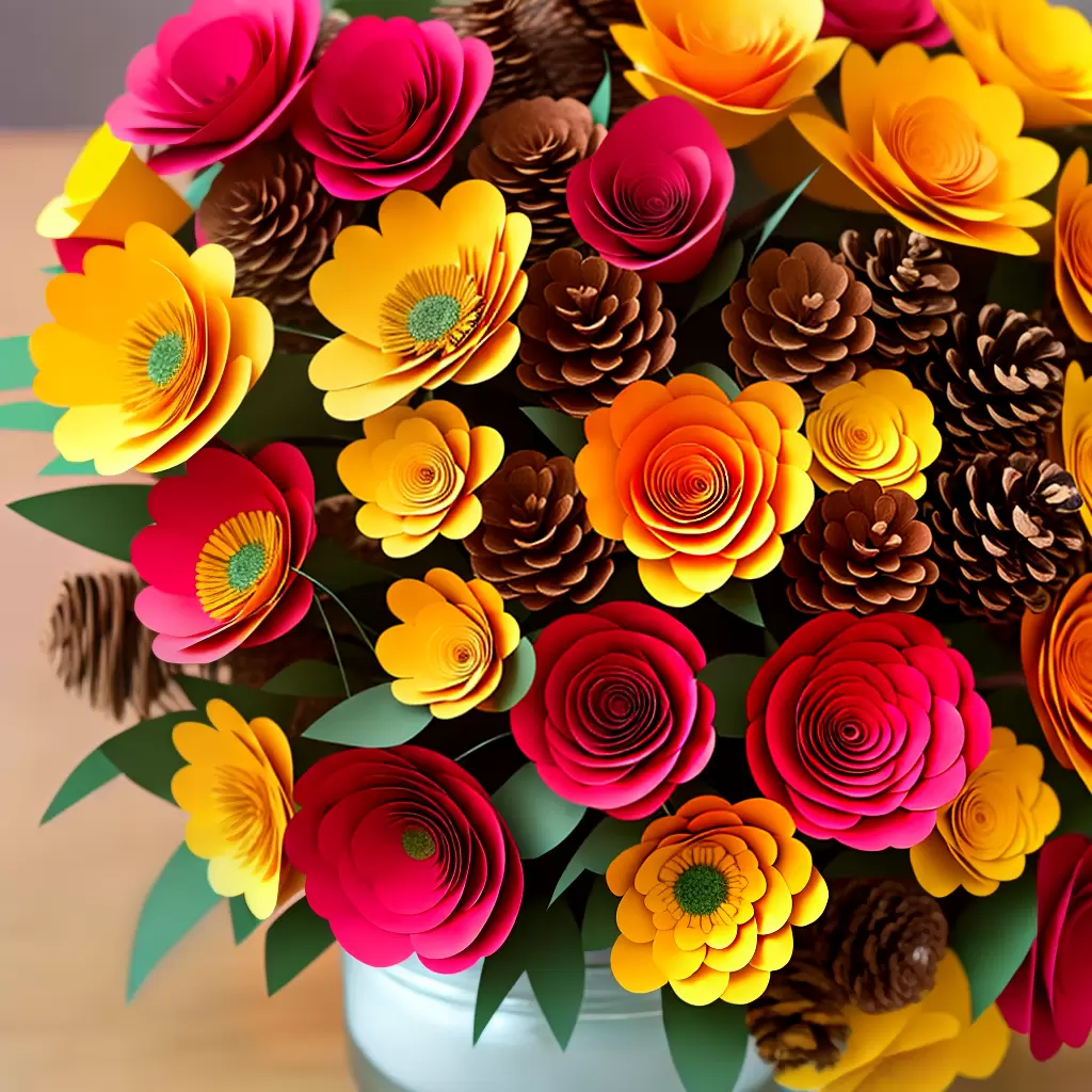 DIY: Como FAZER flores de papel para decoração de Dia de Ação de Graças 2
