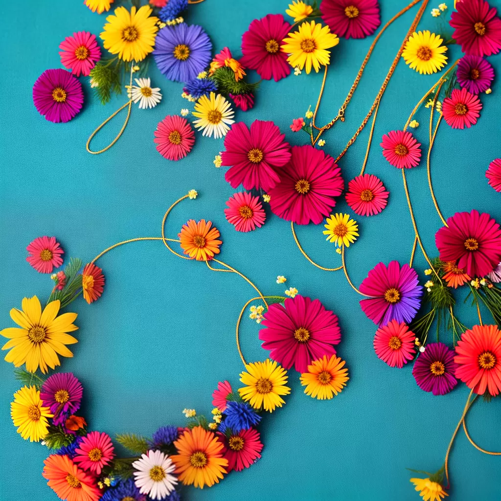 CRIE um lindo colar com flores de tecido: guia passo a passo 4