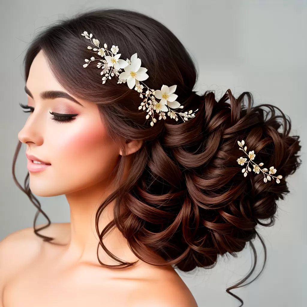 COMO fazer um arranjo de flores de tecido para o cabelo