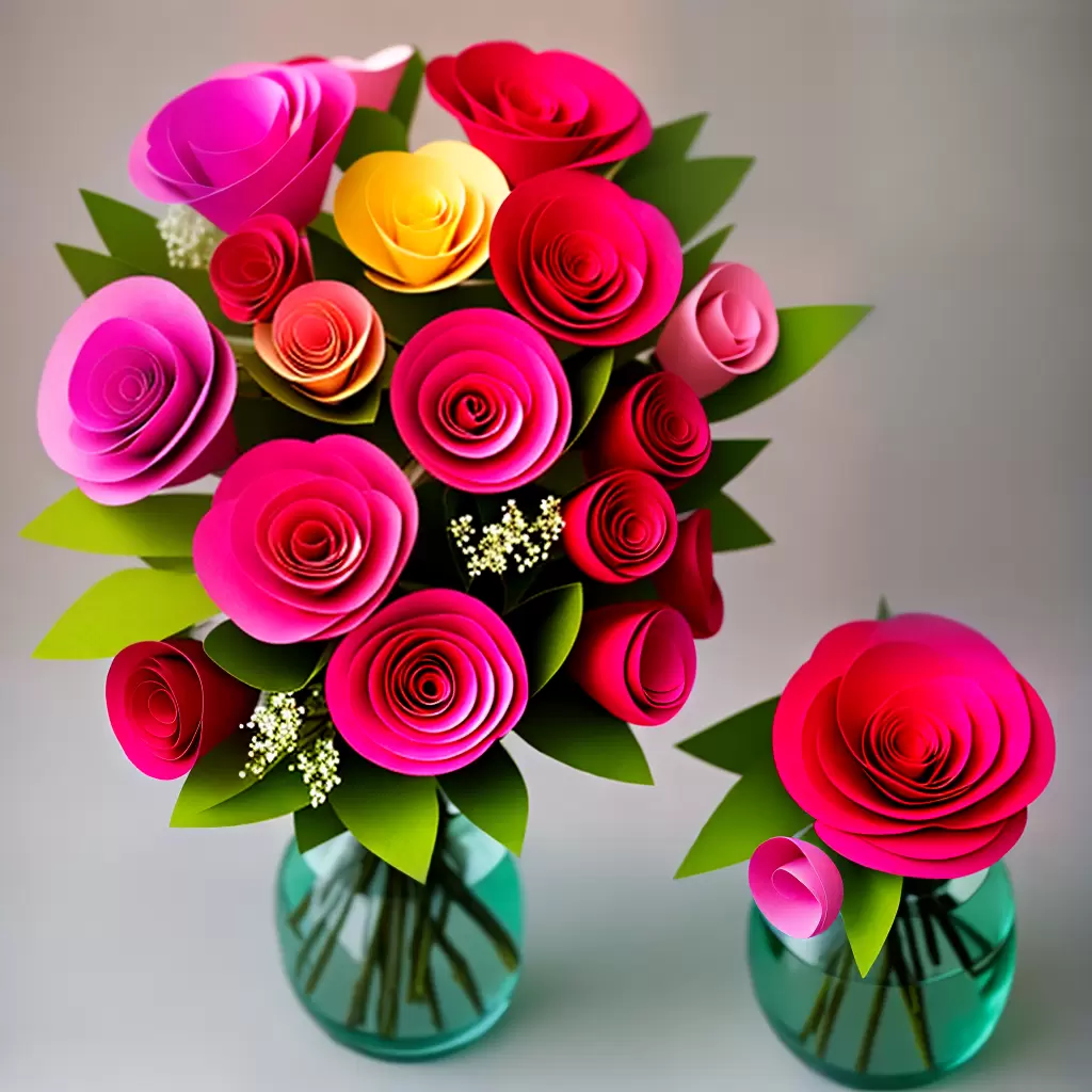 DIY: Como fazer FLORES de papel para o Dia de São Valentim 4