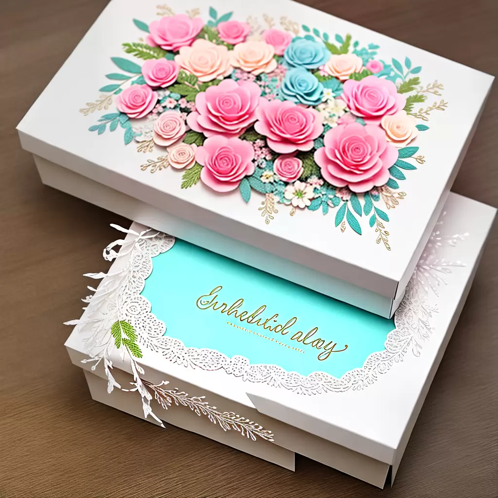 Como FAZER uma caixa de presente com flores de papel 5 Como FAZER uma caixa de presente com flores de papel 4