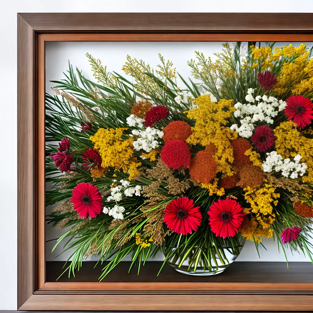 COMO fazer um lindo quadro de flores secas 2