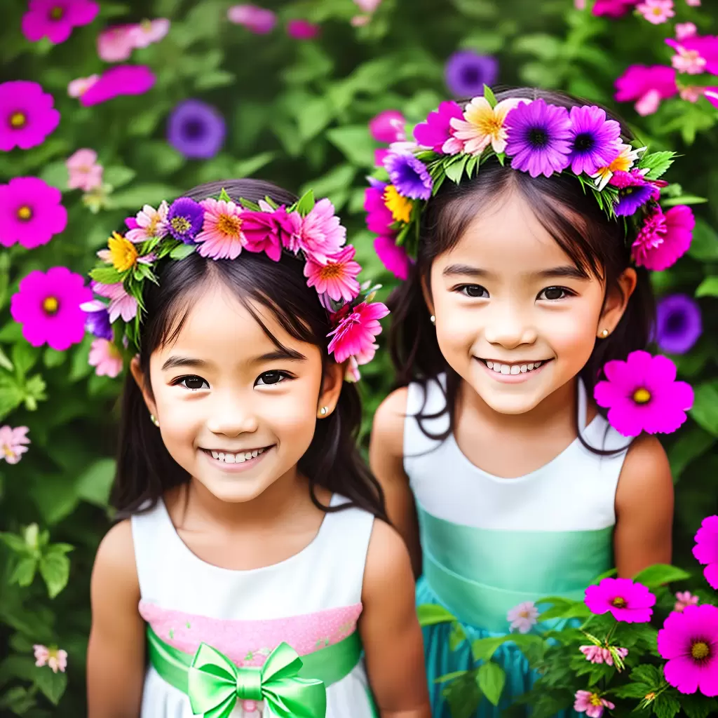 FAÇA uma tiara de flores de tecido para crianças 4