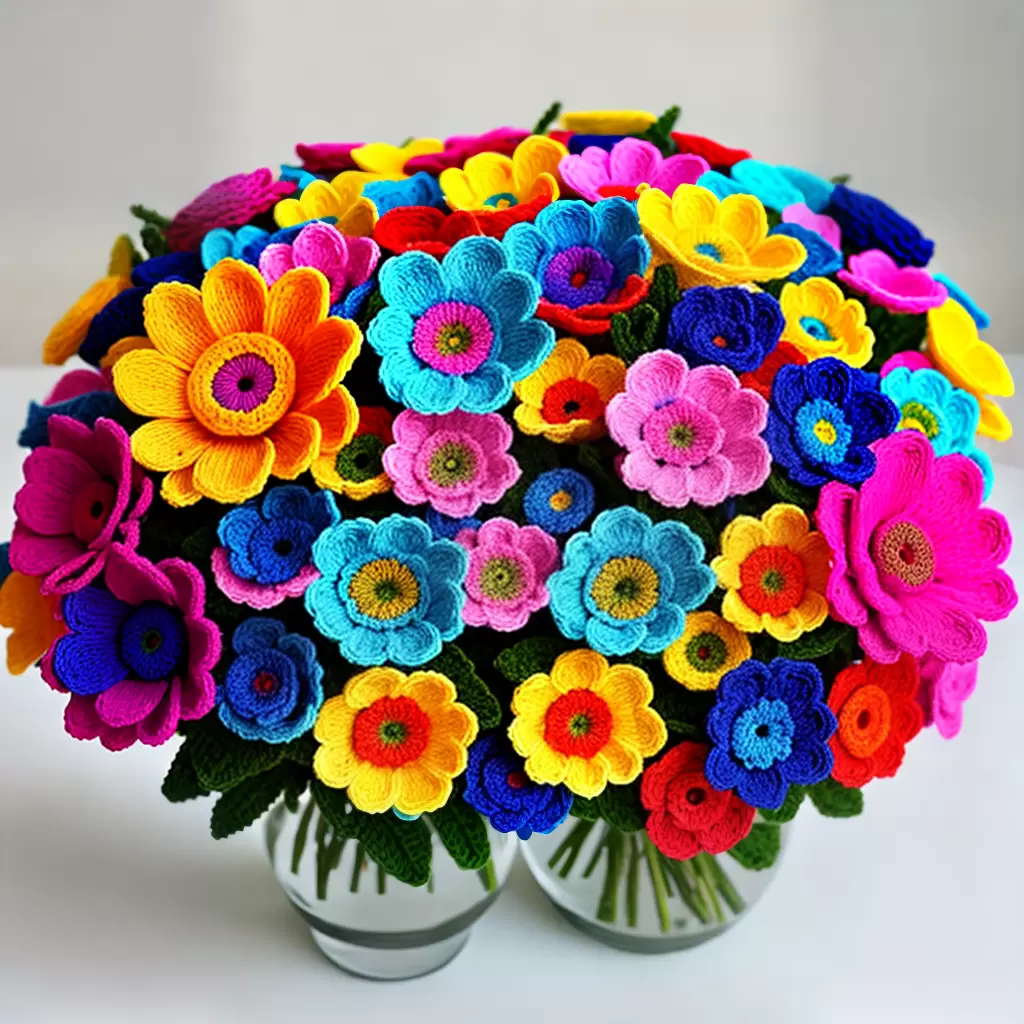 CRIE um lindo vaso de flores de crochê: passo a passo 5 CRIE um lindo vaso de flores de crochê: passo a passo 4